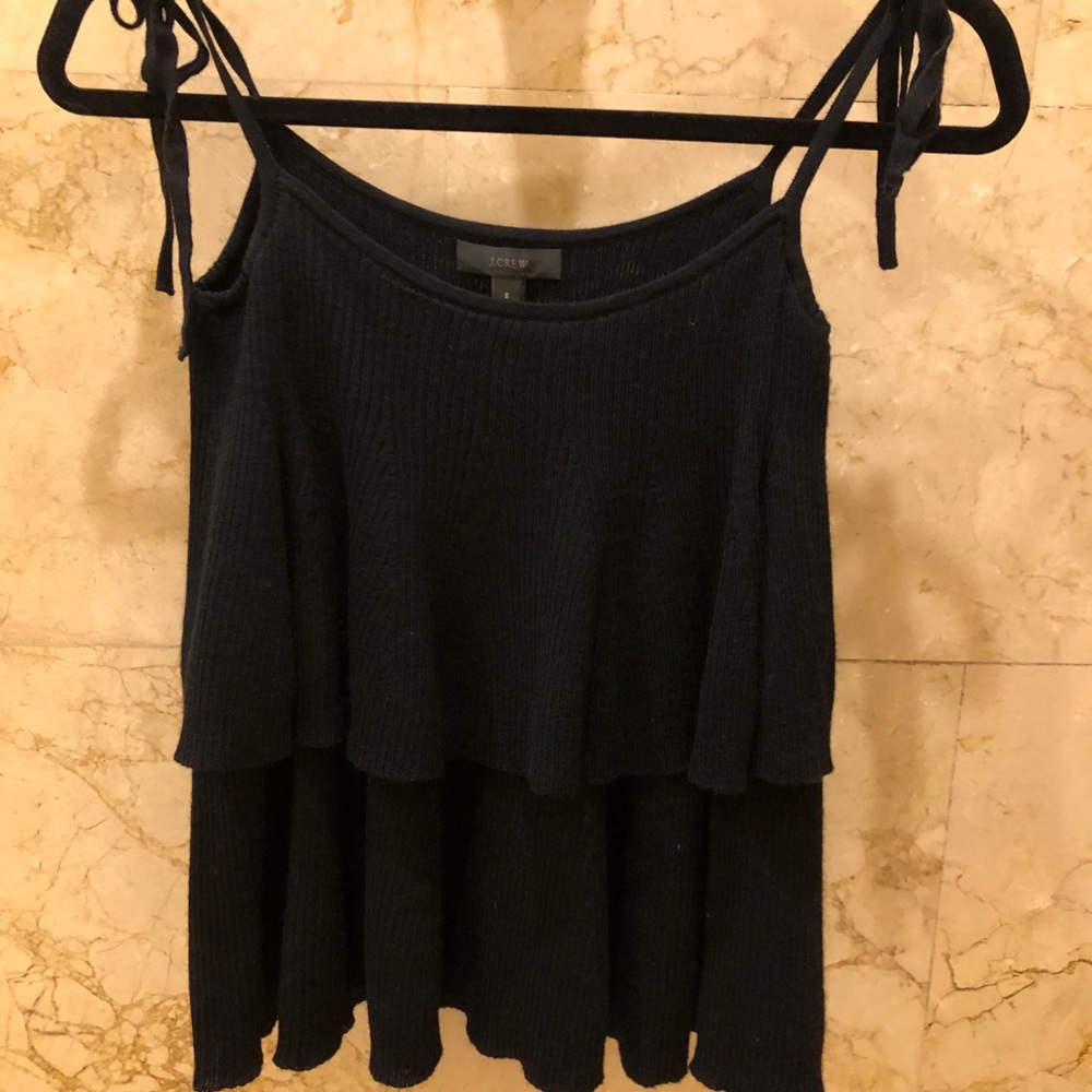 J. Crew Spaghetti Strap Tiered Sweater